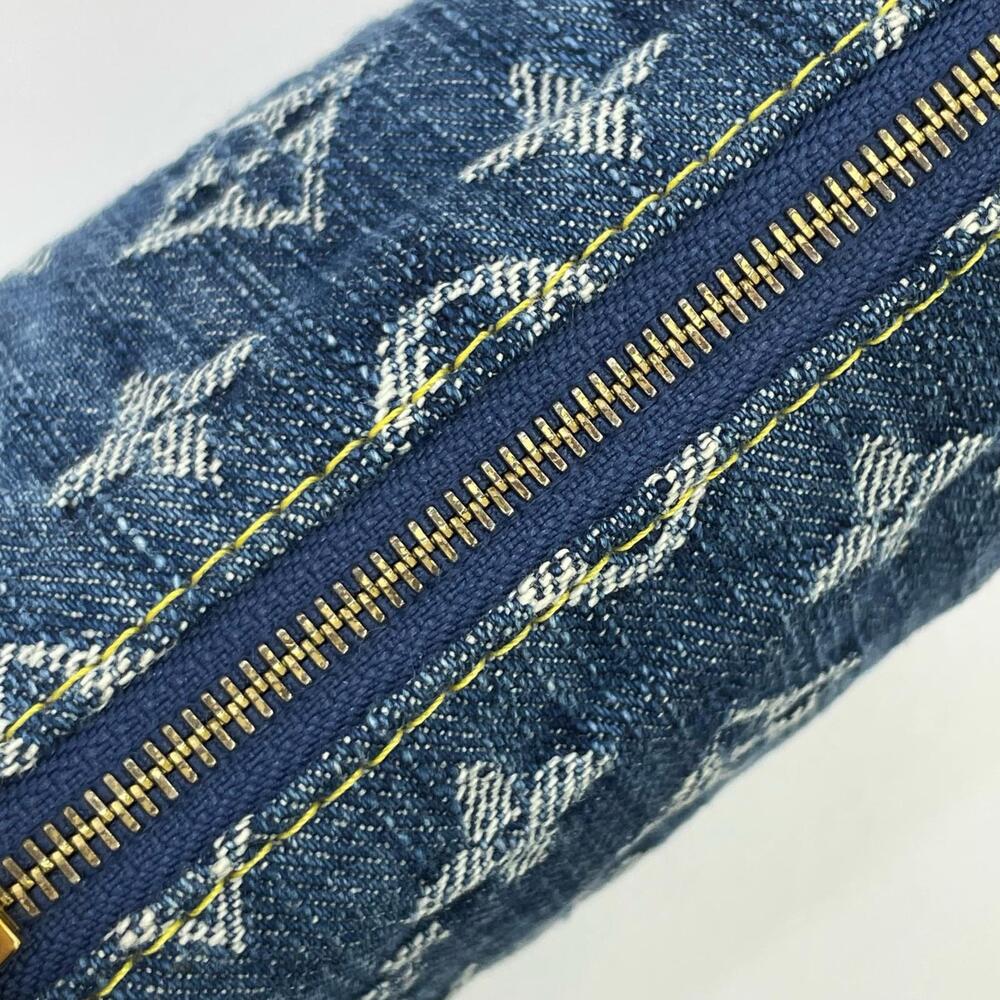 Louis Vuitton Truth Speedy Monogram Denim Pouch Navy Blue - Picture 8 of 12